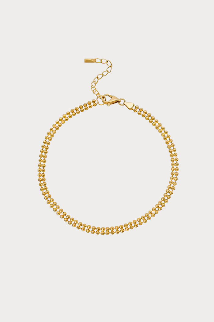 Dotted gold armband